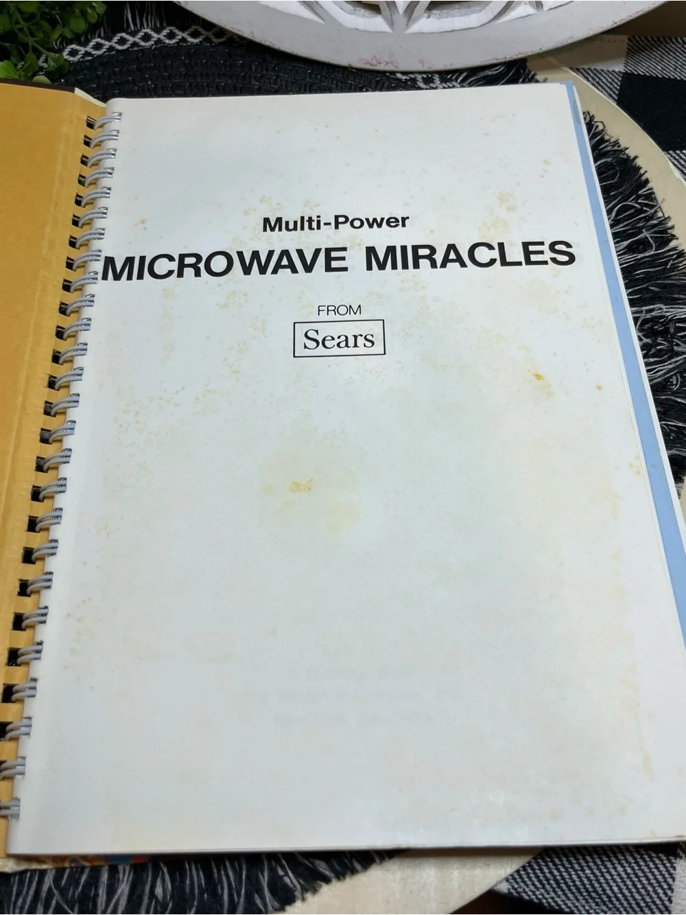 Vintage Sears Microwave Miracles Cookbook